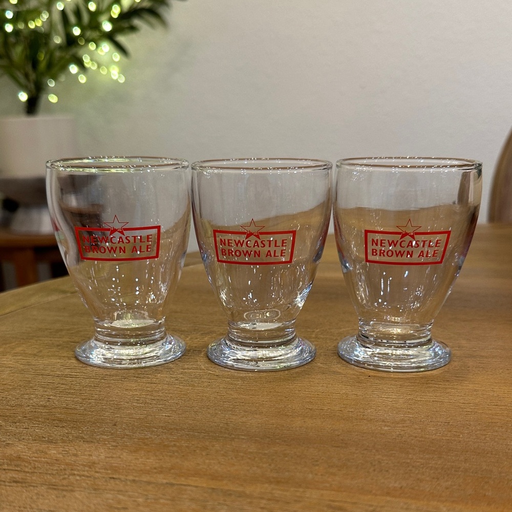 Clear Glass Mini Glasses - Set of 3